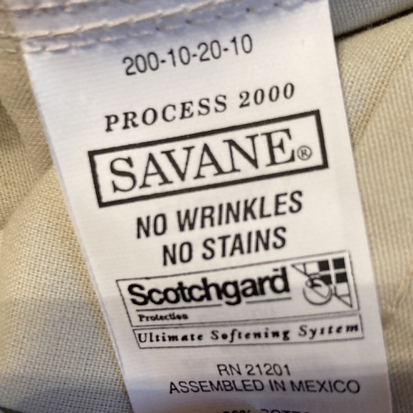 Size 36/30Men’s Savane pants zipper and button New with tags Scotchguard - Picture 6 of 6